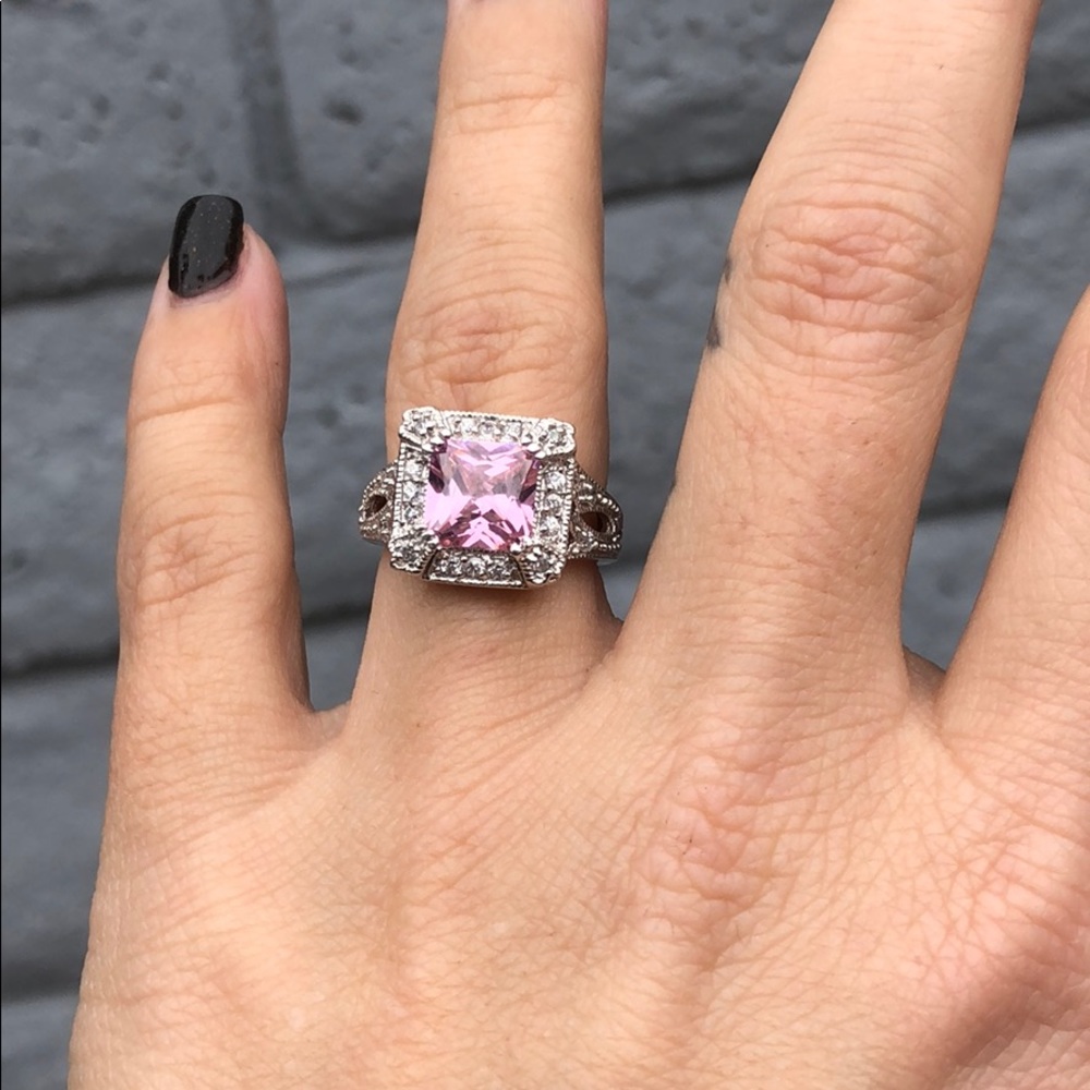 Pink Statement Ring - image 1